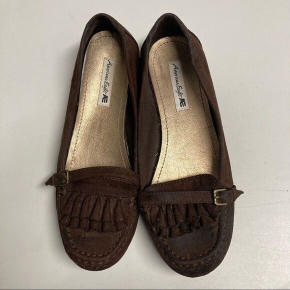 AMERICAN‎ EAGLE, women’s brown slip on shoes, size 7, - Picture 8 of 8